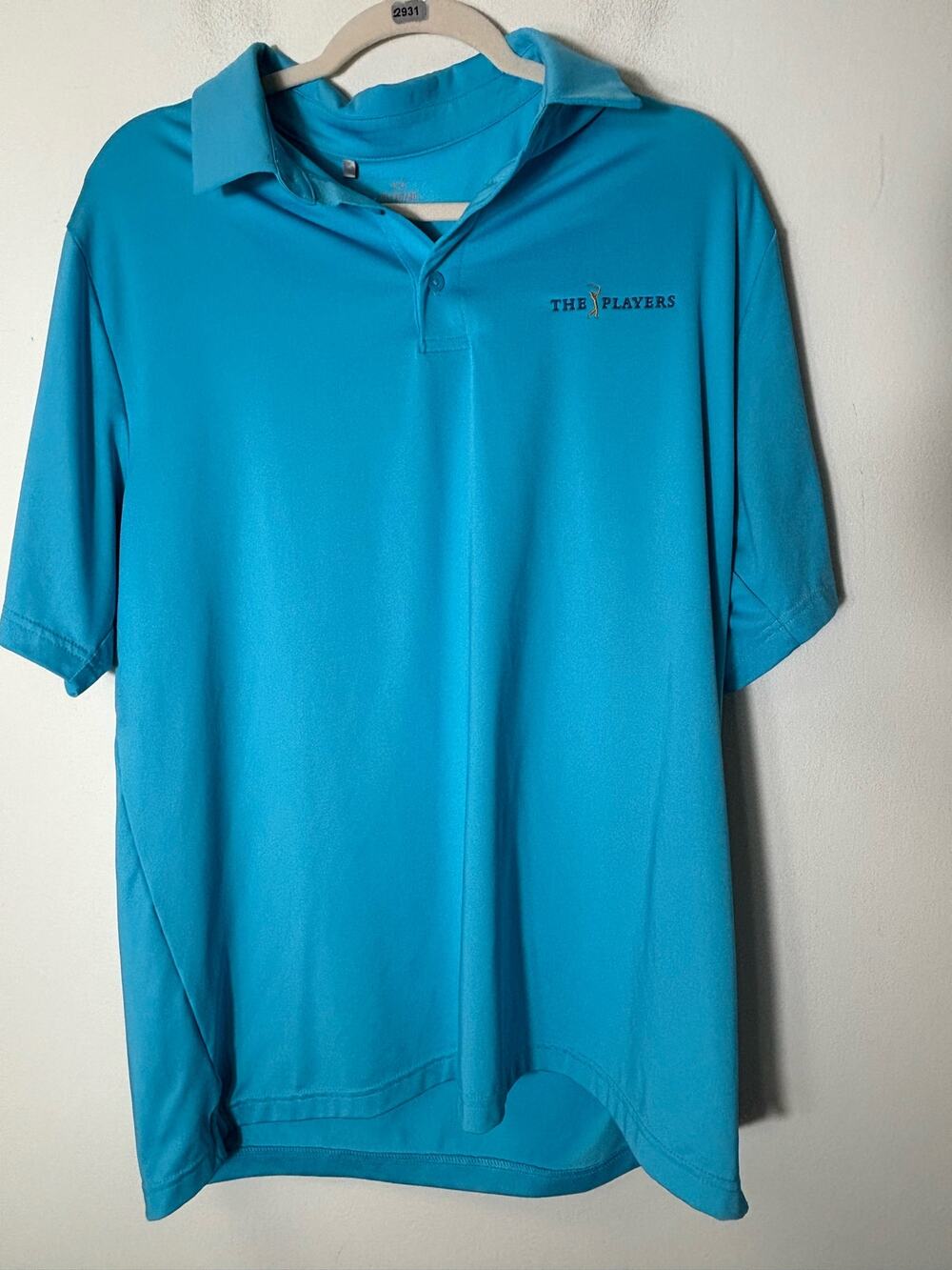 Mens Under Armour The Players Teal Golf Polo sz XL